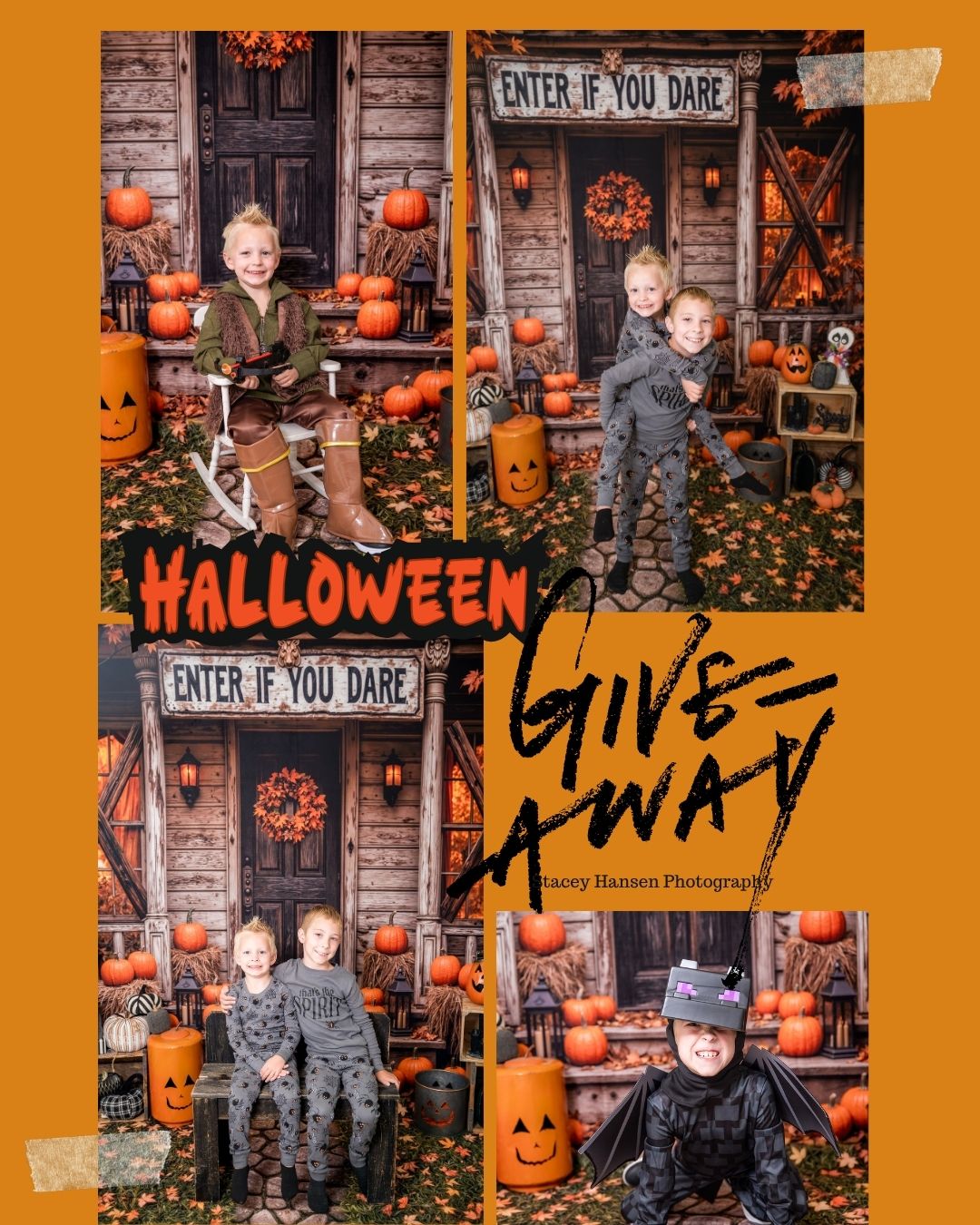 🎃 HALLOWEEN MINI SESSION GIVEAWAY! 🎃
Halloween Minis are one of our absolute favorite sessions of the year, so let’s celebrate with a giveaway! 👻📸
📅 Halloween Mini Dates:
🕸️ Saturday, October 17
🕸️ Wednesday, October 21
🎁 GIVEAWAY:
One FREE Halloween Mini Session for kids with this years set up on Oct 17 or 21 during available sessions times.
👻 How to Enter:
1️⃣ Like this post
2️⃣ Tag your friends in the comments—each tag is another entry!
3️⃣ Follow @staceyhansenphoto
⏰ Giveaway ends Friday, September 25! The winner will be announced shortly after.
📸 Booking is open now, and spots are limited! You don’t have to wait for the giveaway to reserve your preferred time.
🔗 Book your session here:
https://staceyhansenphotography.hbportal.co/public/SHPHalloweeMinisBooking
Bring your favorite Halloween costumes, cute fall outfits or cozy pajamas and come capture some spooky-season magic! 🎃👻🍂
#CacheValleyPhotographer #LoganUtahPhotographer #HalloweenMinis #UtahKidsPhotographer #StaceyHansenPhotography